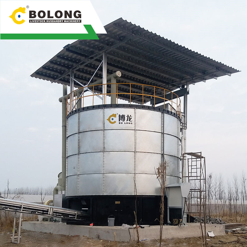 large scale animal dung aerobic composting system